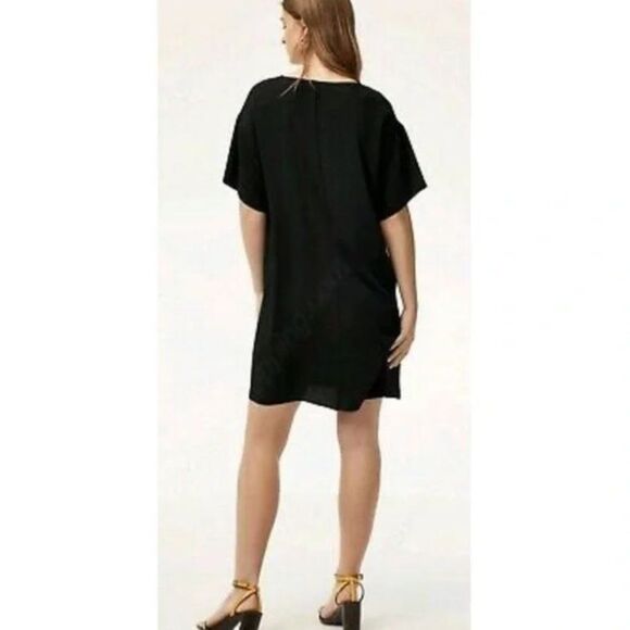Aritzia Babaton Aaron Hunter Green Short Sleeve V Neck Shift Dress Size S - Picture 7 of 12
